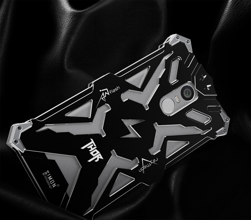 SIMON THOR Aviation Aluminum Alloy Shockproof Armor Metal Case Cover for Xiaomi Redmi Note 4|3|2|1