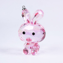 Childrens acrylic Colorful Bear Rabbit Small Pig Pendant Grab Crystal Dig Jewel Toy Ornament Animal Pendulum Gift