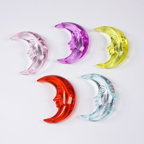 Childrens acrylic catch crystal transparent moon pendant pendant children jewelry gem toy beaded accessories