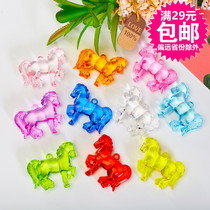 Childrens imitation Crystal acrylic Zodiac pony children handmade animal beaded DIY jewelry gem toy