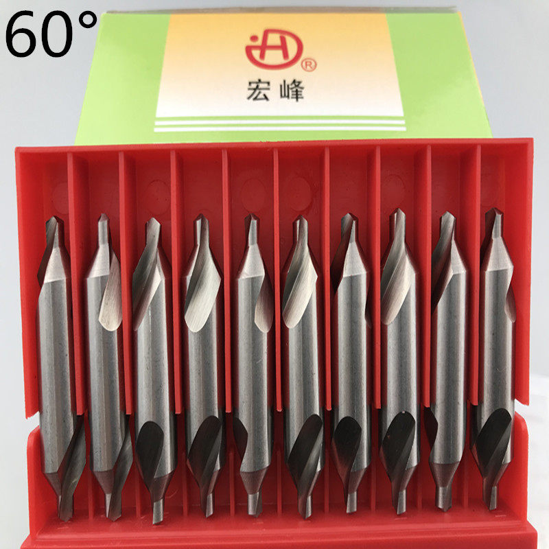 Hongfeng Card Center Drilling High Speed Steel Center Drill Full Frying Spiral Grouting Center Drill A1A2A3A4A5A6