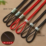 Плетеный защитный амулет ручной работы, изумрудная пряжка, медная подвеска, кольцо, ремешок, красное ожерелье из шнура