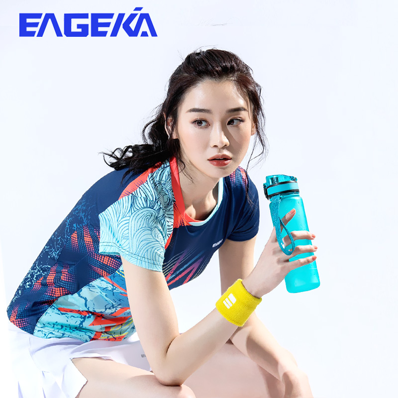 (delivery shipping risk) Eagle Kai badminton suit women suit sports wear short sleeve speed dry table tennis jacket male 