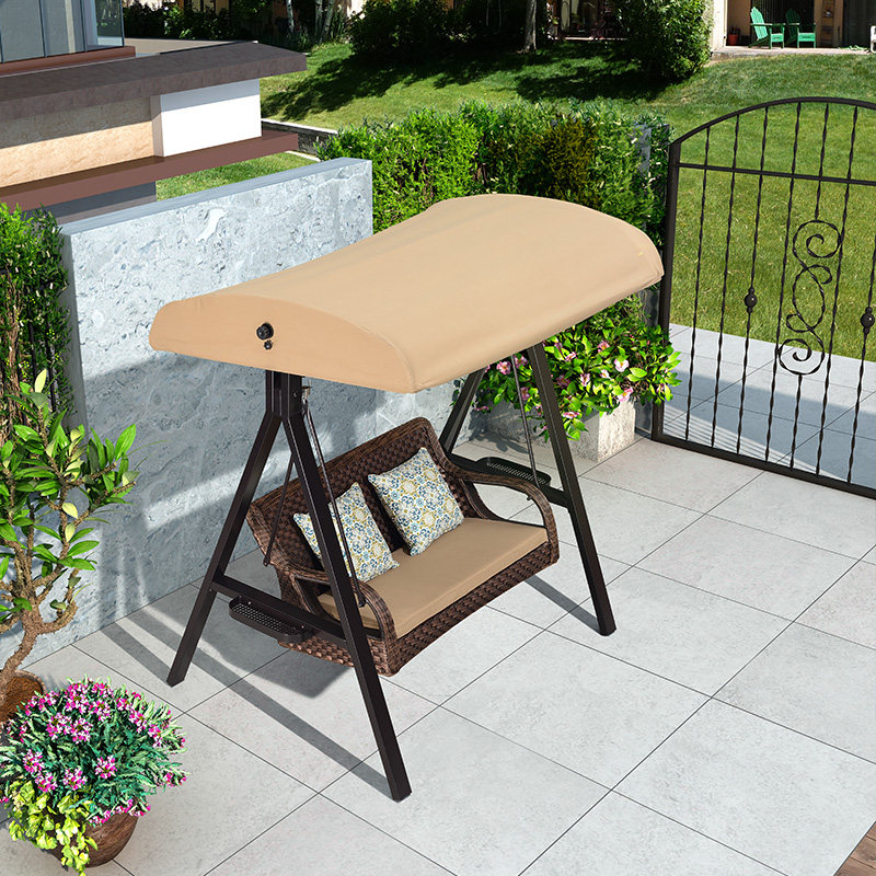 Garden Swing Rocking Chair Villa Double Terrace Hammock Outdoor Terrace Swing Bed Iron Art Yard Outdoor Swing Chair