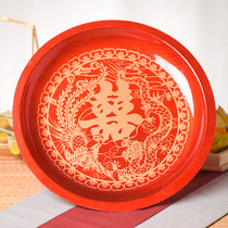 Wedding celebration candy plate Wedding toast tray Tea plate thickened plastic wedding wedding fruit plate Fruit plate