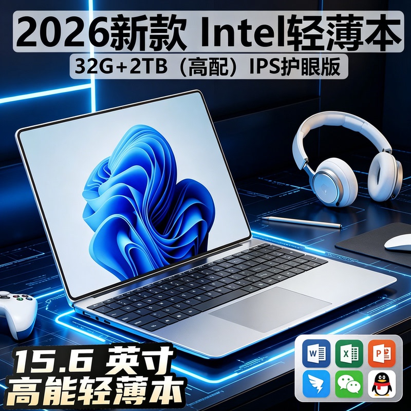 2026 New Model 15.6-Inch Intel Core I9-Level Laptop for Programming, Office Work, E-Sports, and Gaming I5 2026 New Model 15.6-Inch Intel Core I9-Level Laptop for Programming, Office Work, E-Sports, and Gaming I5