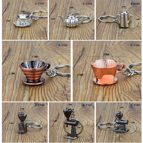 Кофейный брелок, кофейник, аксессуар, подарок на день рождения
