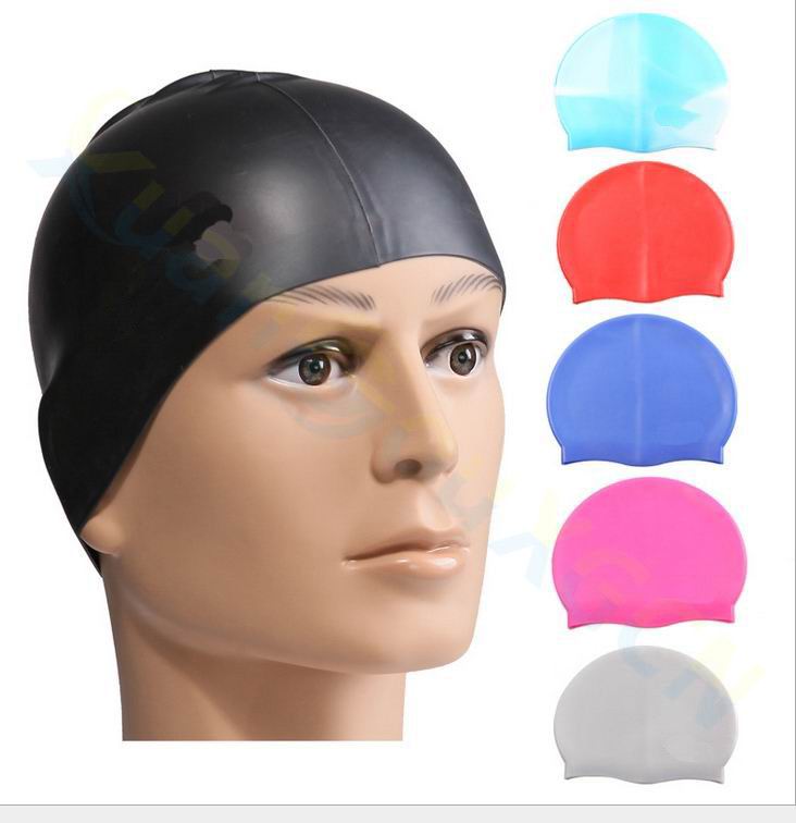 Swimming cap Women's ear protection long hair Waterproof professional silicone men's large children's comfortable swimming cap