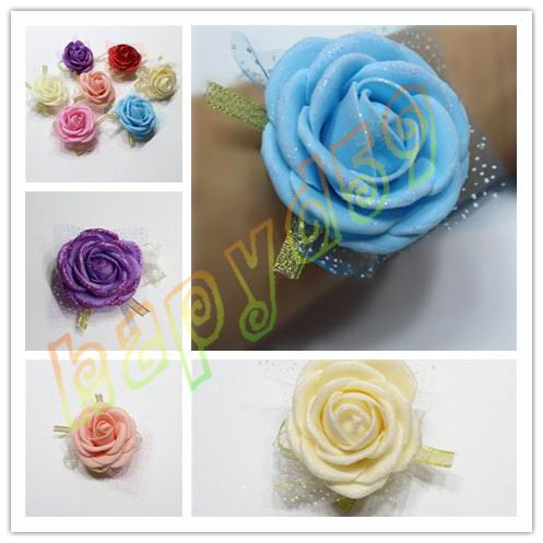 Wedding celebration fabric wrist flower Bride bridesmaid sister wrist flower Korean wedding wrist flower New couple corsage supplies