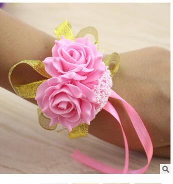 2 valence Weddings Wrist Flowers Bridal Bridesmaids sisters Wrist Flowers Korean Wedding Wrist Flowers Newcomer Breast Flowers