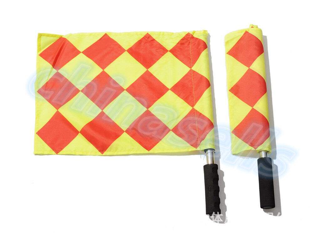 Stainless steel soccer patrol flag side referee flag referee flag signal flag soccer flag offside indicator referee equipment