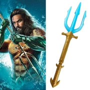 Sea King Trident Justice League Children Đồ chơi Cosplay Hero Đạo cụ Âm thanh và Ánh sáng Kiếm vũ khí - Cosplay