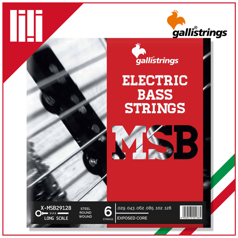 Italian Galli Strings Msb Stainless Steel Round Wound Bass Strings 4-String 5-String Bright