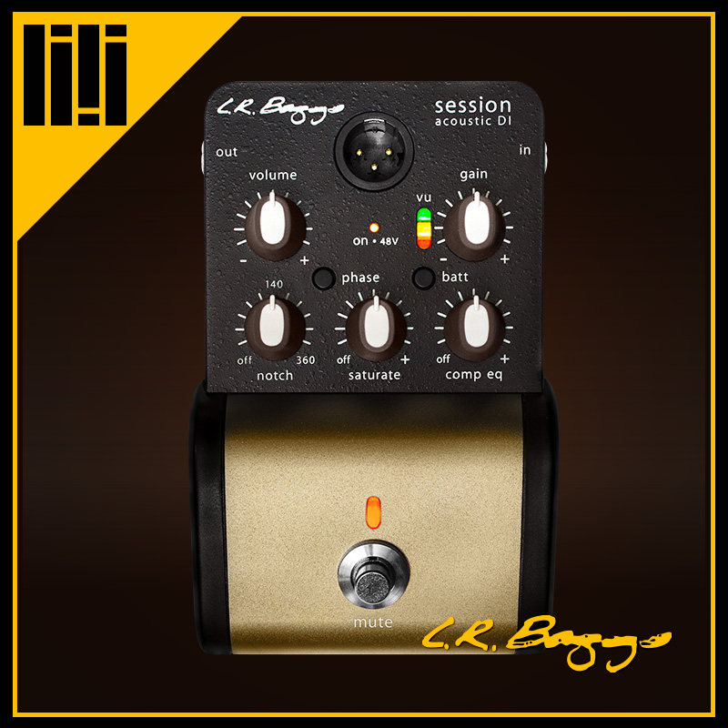 Guitar square American L R Baggs Session Acoustic DI box 2 generation spot