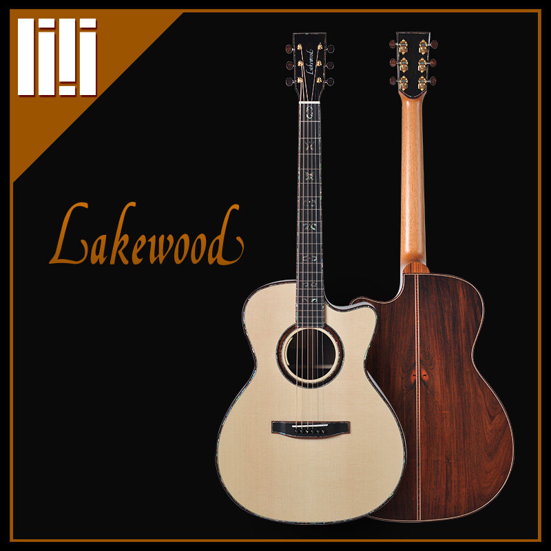 Guitar square German handmade Lakewood Lakewood M-54 CP missing corner electric box acoustic guitar