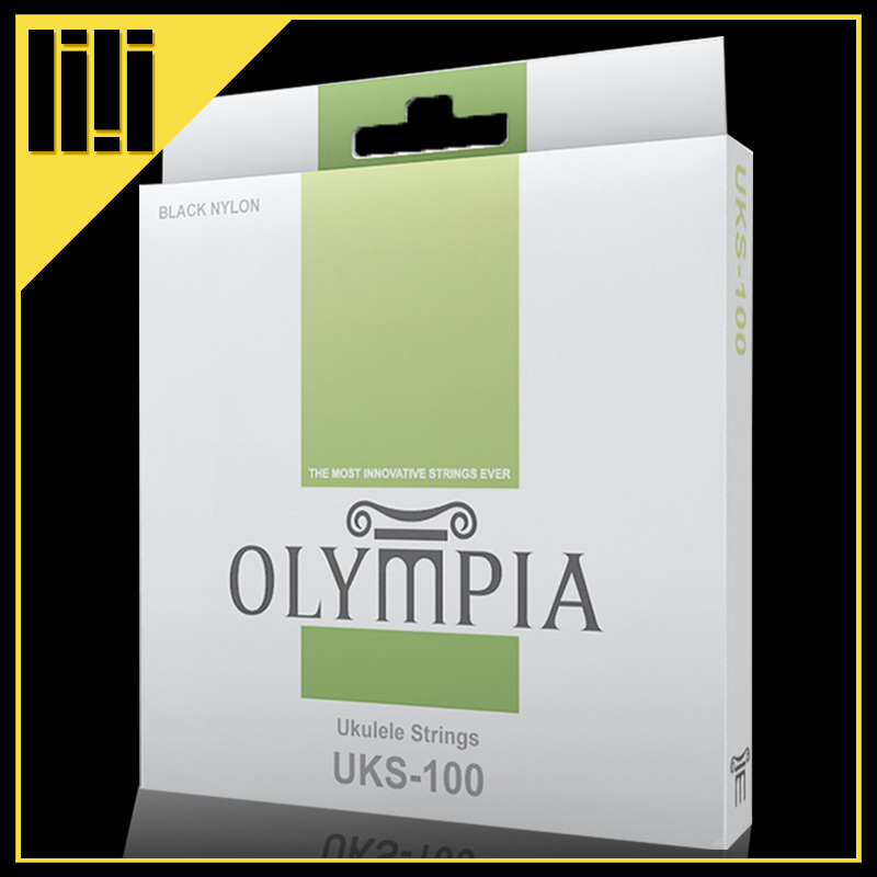 OLYMPIA Olympia Black Nylon Professional Superior Yurri UKS100 Nylon Strings Clear Cabin