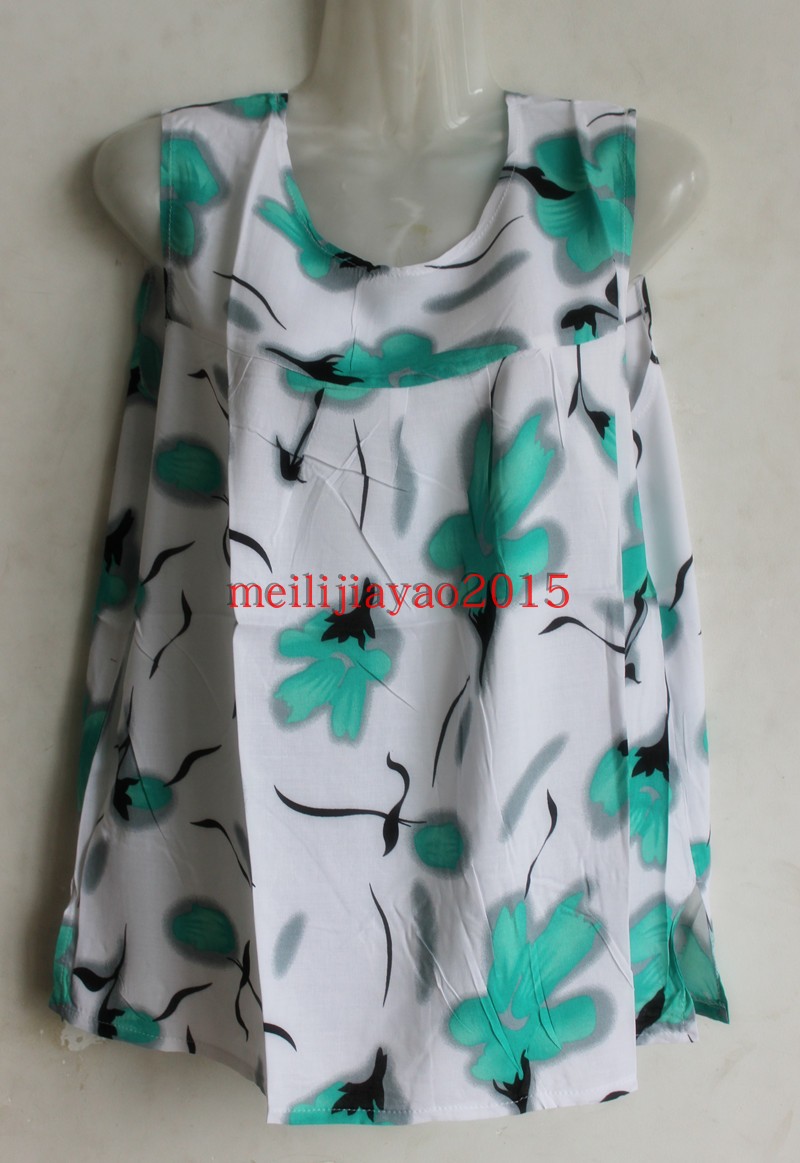Áo vest nữ size lớn không tay rộng vai áo thun nữ trung niên áo mẹ không tay áo vest cotton mùa hè - Quần áo của mẹ áo kiểu u50