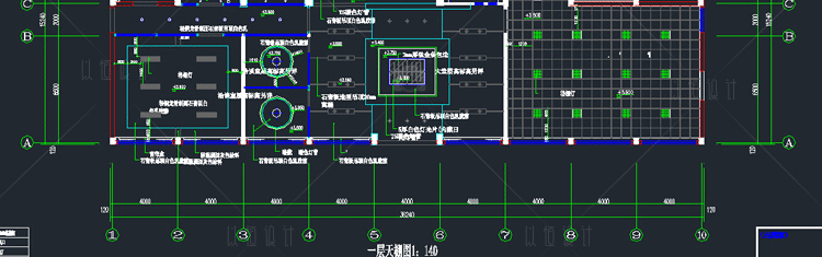 C07-工装办公空间办公室写字楼CAD施工图 效果图 原创设计...-19