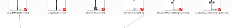 SU30- 园林灯具 室外灯具 草图大师模型组件库景区原创设计...-8