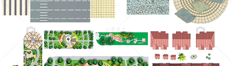 J05-园林景观彩平图PSD植物辅装PS后期立面平面图 原创设计...-4