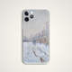 Artistic Claude Monet Impressionist Winter Landscape Phone Case for iPhone 17, 16, 15, 14 and 13
