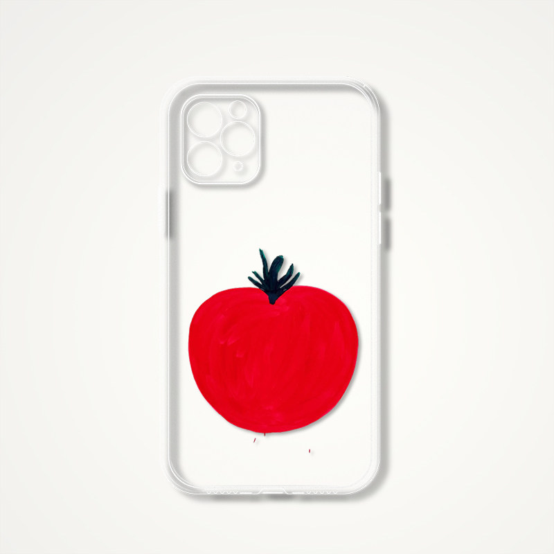 David Shrigley Artistic Vegetable Clear iPhone Case