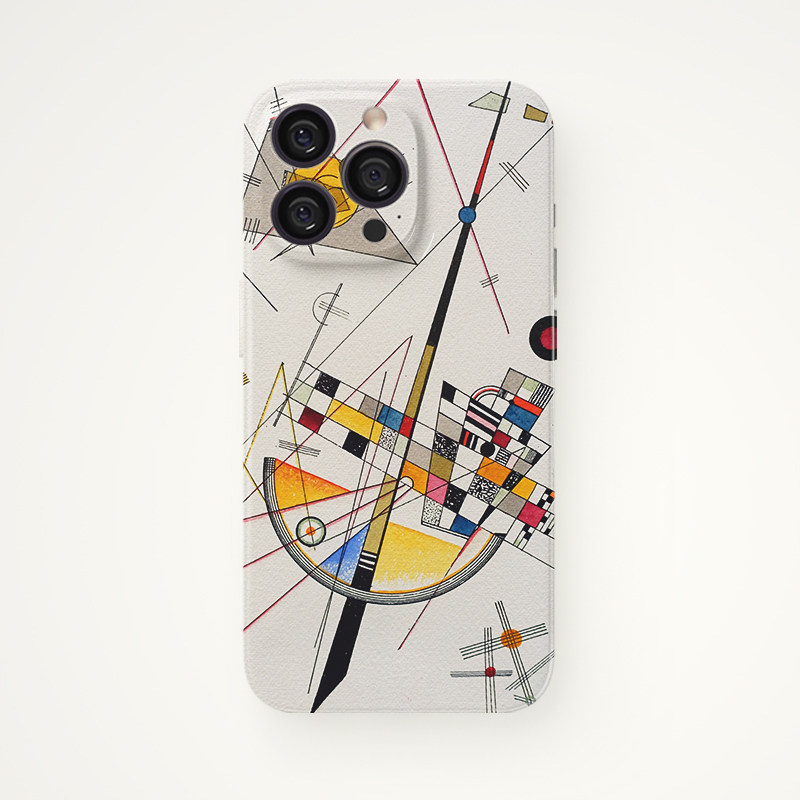 Vibrant Kandinsky Abstract Geometric Composition Art iPhone Case