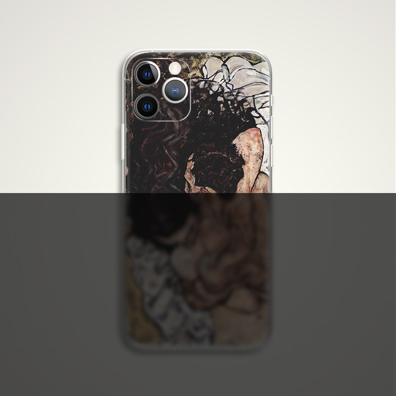 Egon Schiele Expressionist Artwork D909 Abstract Art iPhone Case