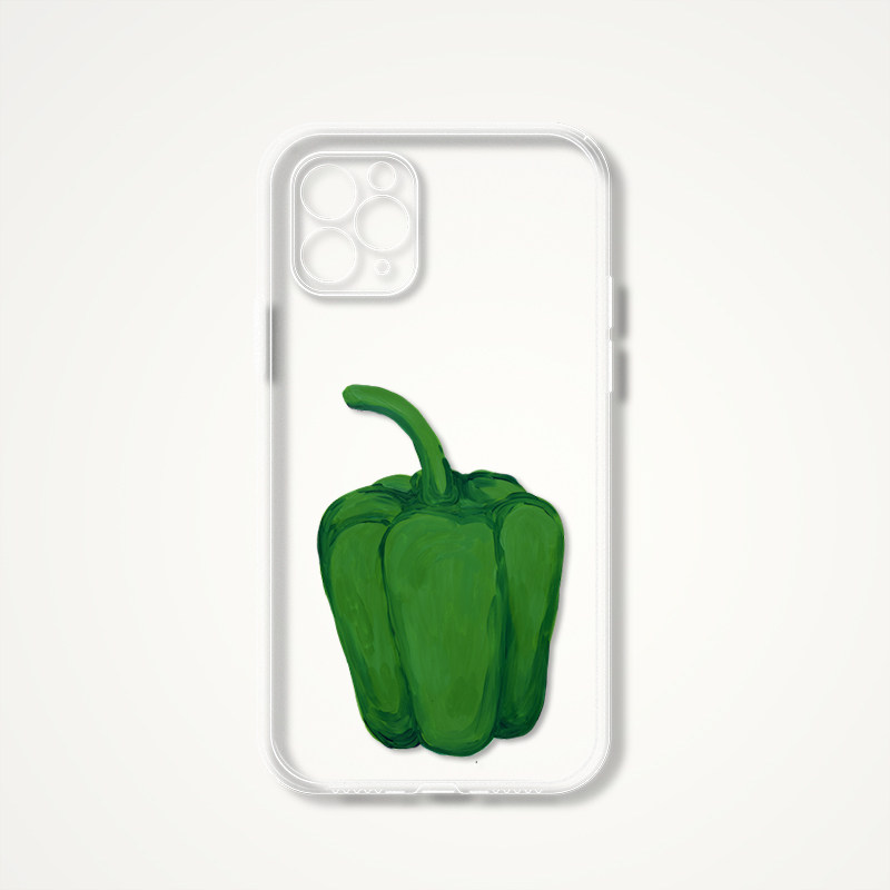 David Shrigley Artistic Vegetable Clear iPhone Case