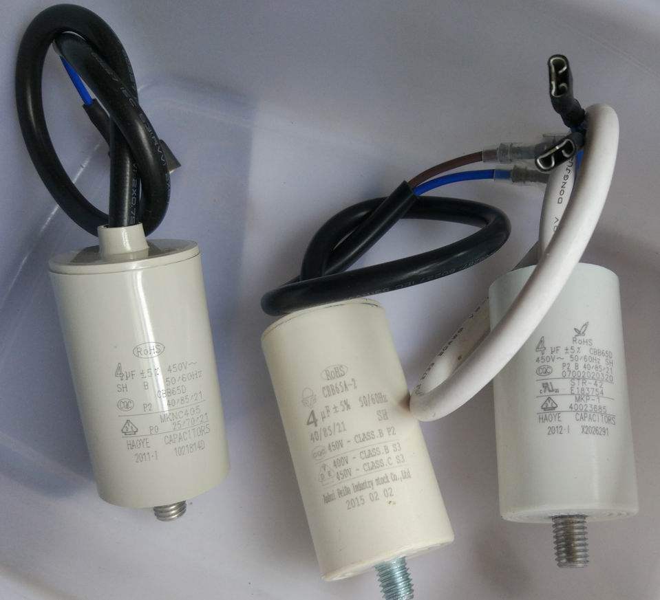 CBB65A-2 Motor capacitor CBB65D refrigerator press 4UF 450V Inverter fan ROHS 4UF