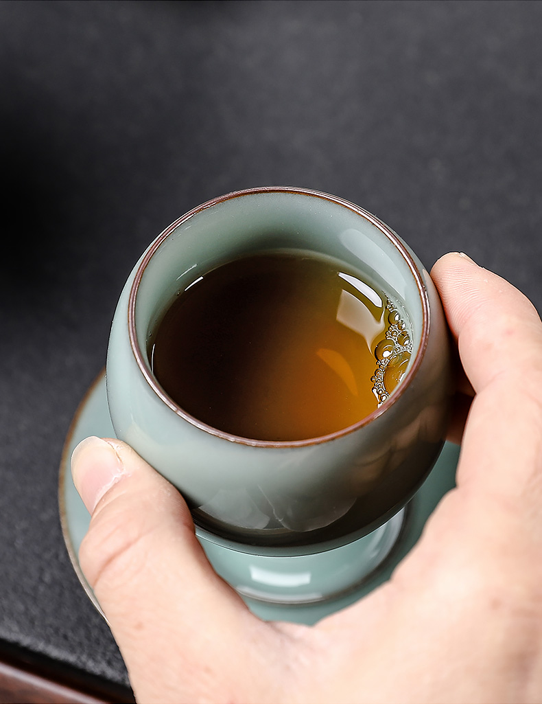 Longquan celadon floor in the master CPU use personal cup your up ceramic tea cup kongfu tea sample tea cup