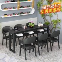 Simple nail table and chair set simple modern single European nail art table special price double