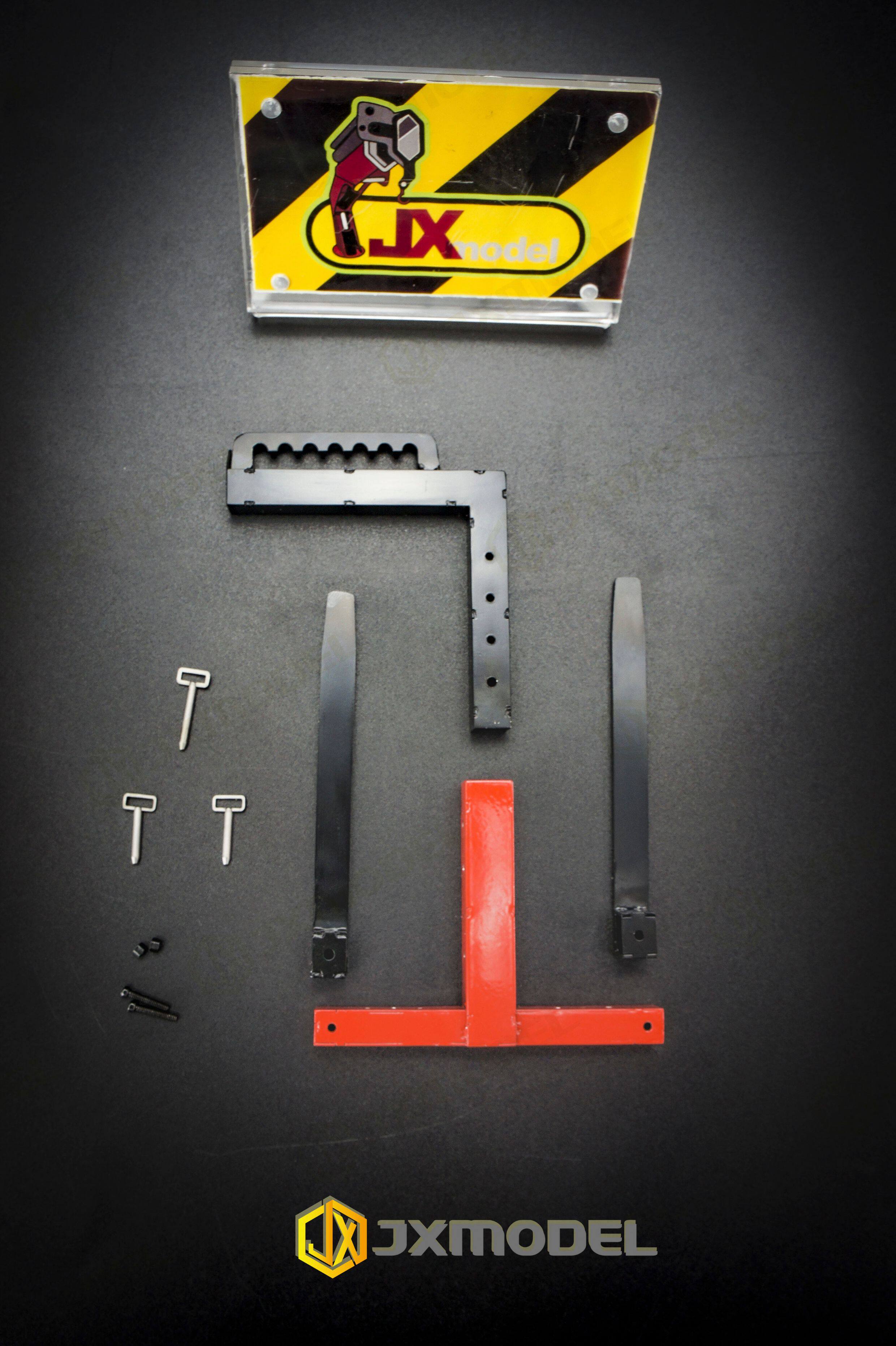 JXModel 1/14 RC Hängende Gabel Hebe Ausrüstung Hebe Gabel Kran Hebezeug Hebe Maschine Für Tamiya 770S FH16 MAN TGX AROCS Teil – Detail 10
