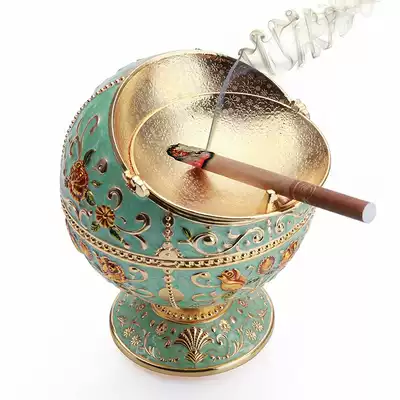 Anti-Flying Ashtray with cover Luxury Nordic ins home bedroom multifunctional fashion living room personality creativity
