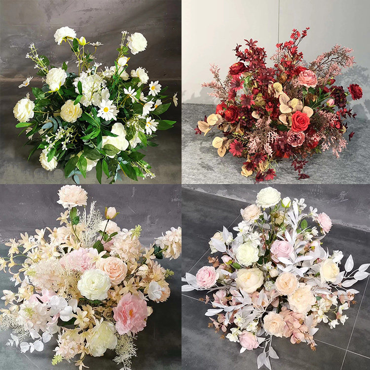 Wedding Road, Flower Diverting T Stage, Dilac Road, Flower Diverting T Stage, Flower Art Mall, Window Decoration, Stage, Flower Art Prop