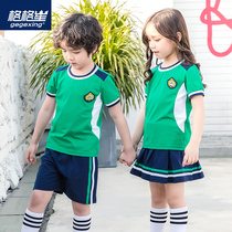 Primary school school uniform suit Kindergarten garden suit Summer suit Summer short-sleeved childrens class suit Graduation suit British college style