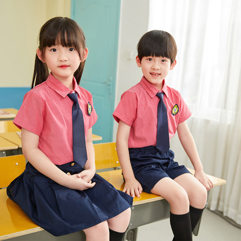 Kindergarten garden uniform summer college British style graduation photo clothing summer children's class uniform primary school uniform suit