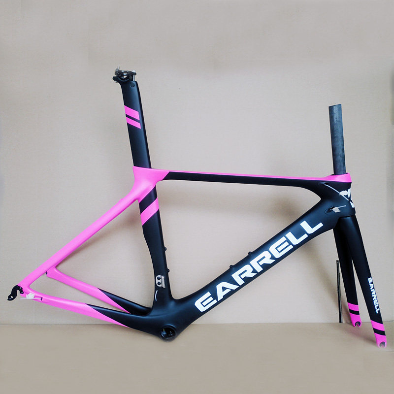 EARRELL Full Carbon Fiber Road Bike Frame Windbreaker 700C Frame BB86 is customizable