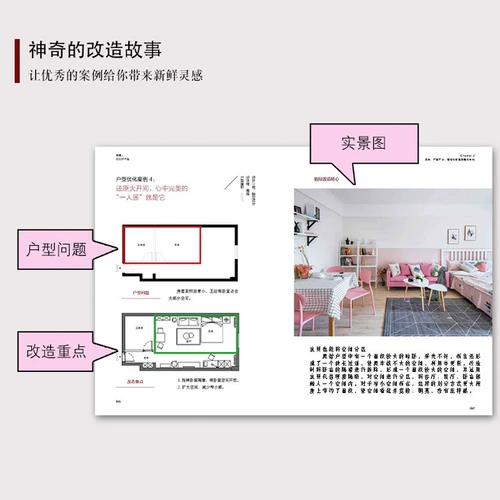 Дизайн преобразования типа блока разрывается из хорошей квартиры небольшая стратегия реконструкции квартиры Daquan Интерьер дизайн дизайна эффекта карта карта книга вход в стиль стиль мягкая мебель с учебным пособием по дизайну