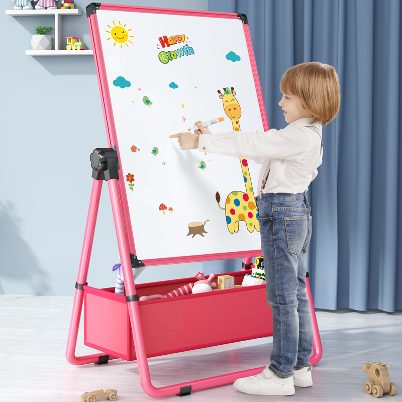 Toddler Drawing Board Magnetic Bracket Type Small Blackboard Home Baby Writing Whiteboard Graffiti Can Wipe Dustless Easel