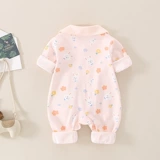 Детский весенний лонгслив для девочек, демисезонное боди для новорожденных, популярно в интернете, 1-3 мес.