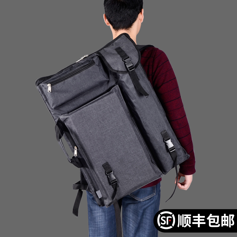 Art art examination drawing board bag 4K shoulder multi-functional adult backpack Easel bag painting bag Students with four open sketching painting bag Drawing board bag out sketching beginner painting bag Sketch set painting bag