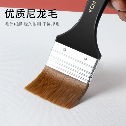 Кисть, нейлоновый скейтборд, акрил, пигментированная гуашь