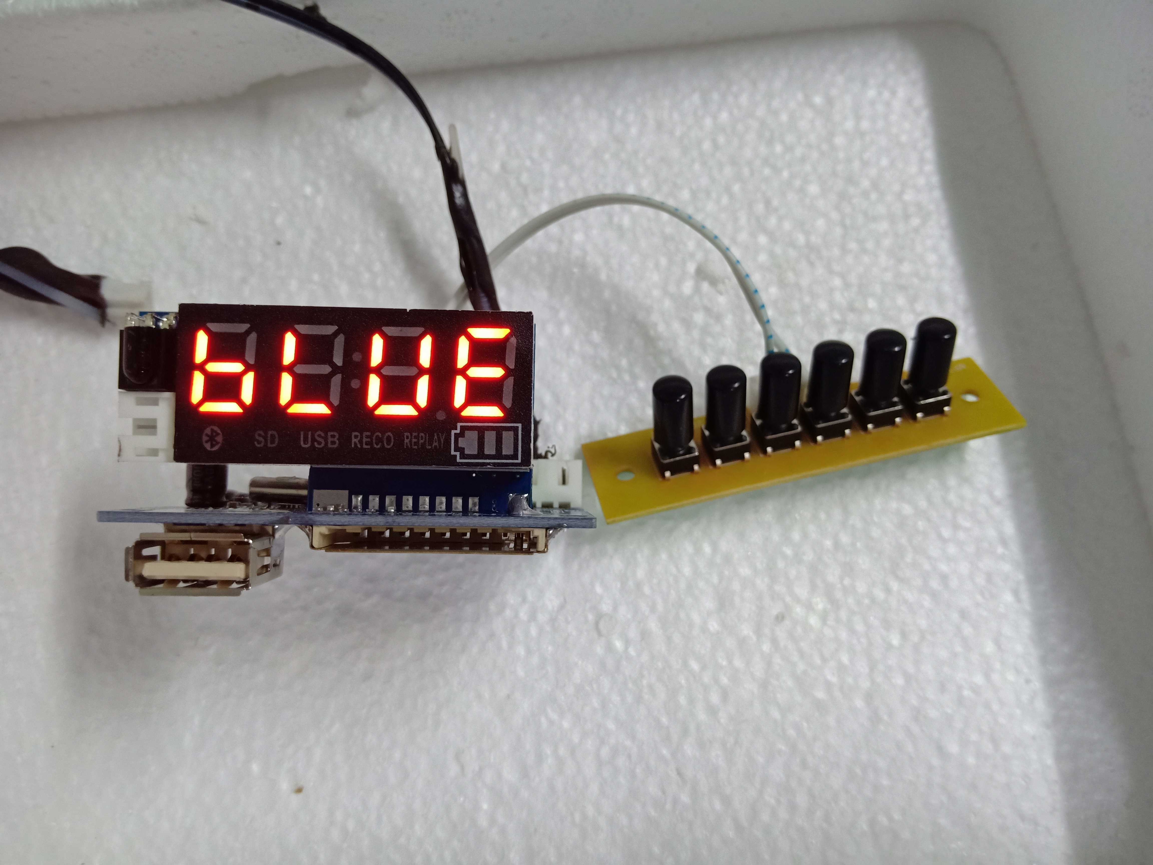 mp3 Full - function modified left and right cartridge display USB SD card U disk player module Bluetooth