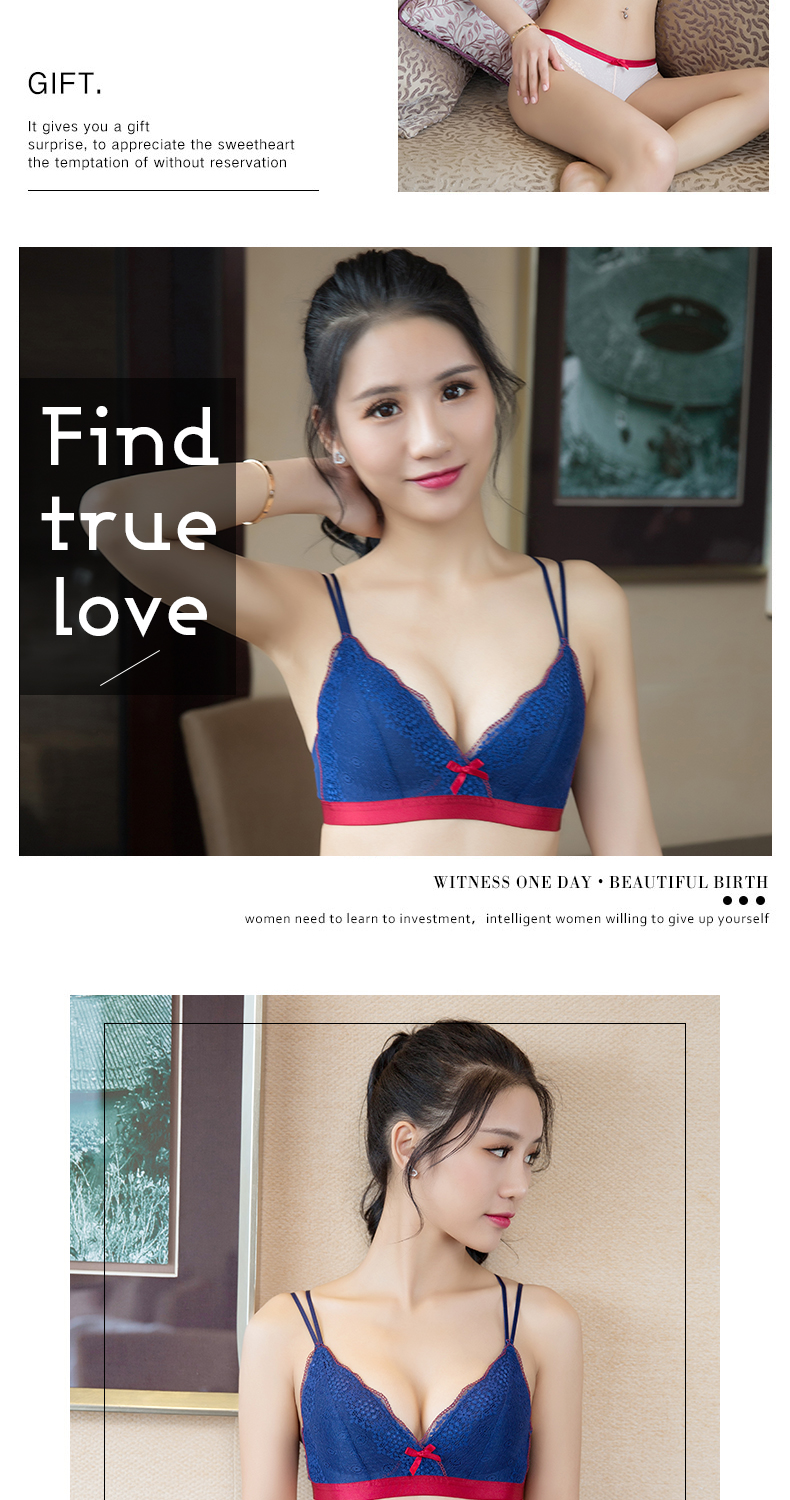 Bộ đồ lót nữ mỏng phần gợi cảm làm đẹp lưng áo ngực cô gái tụ tập không có vòng thép để nhận sữa ngăn ngừa rủ xuống áo ngực bikini đi biển đẹp 2021