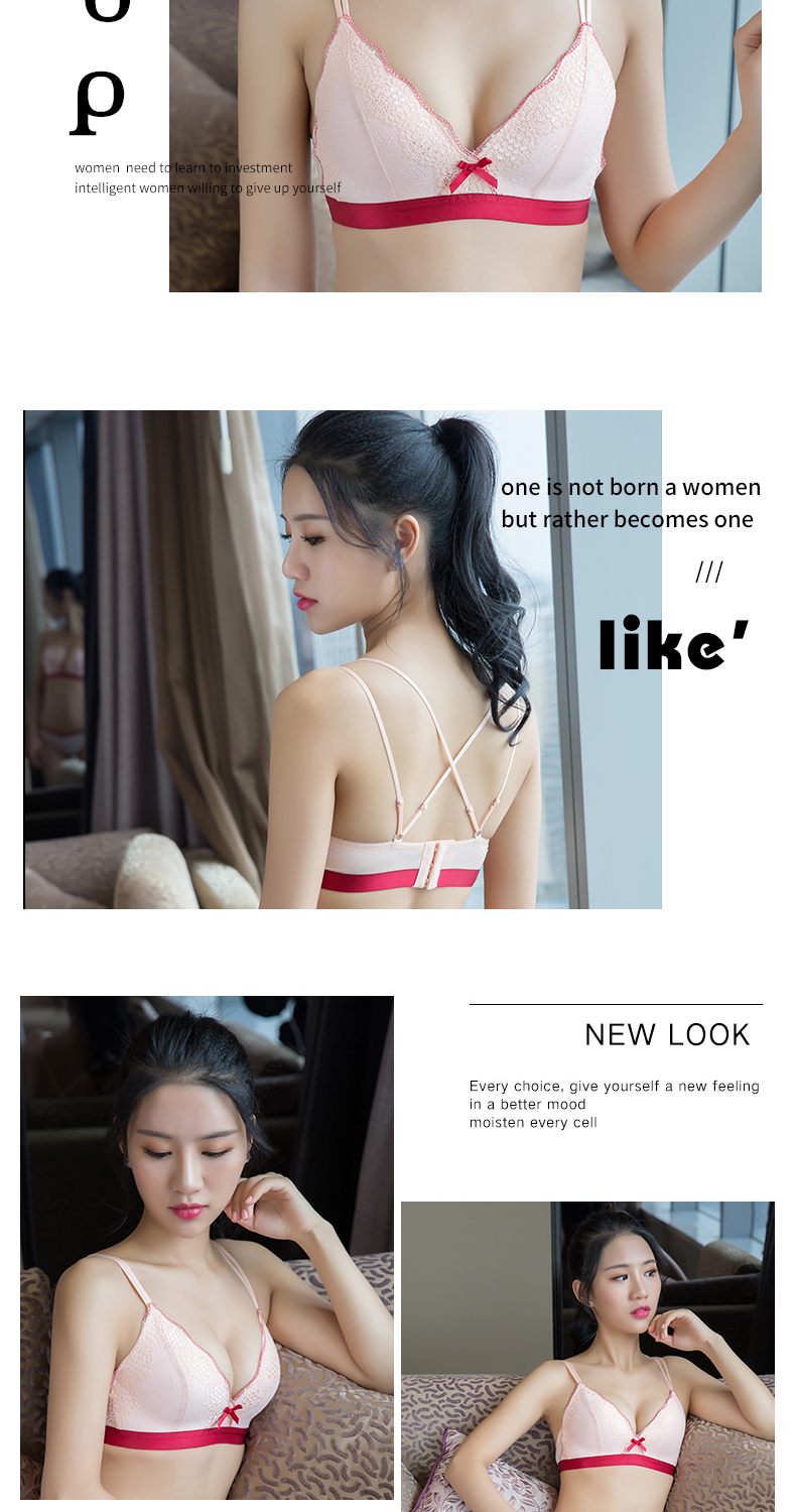 Bộ đồ lót nữ mỏng phần gợi cảm làm đẹp lưng áo ngực cô gái tụ tập không có vòng thép để nhận sữa ngăn ngừa rủ xuống áo ngực bikini đi biển đẹp 2021