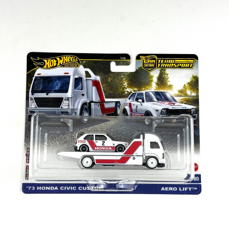 Hot Wheels Flf56 Transport Fleet Honda Civic 73 Honda Civic Custom / Aero Lift