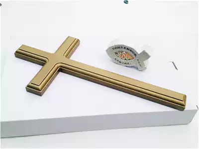 Beech wood cross 40cm gift home church fellowship Wall