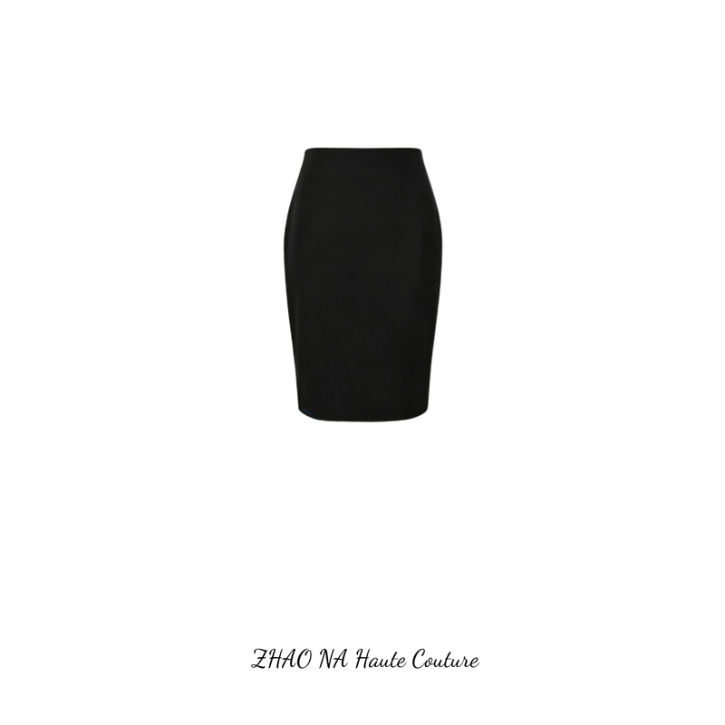 [Zhao Na] New Sculptural Pencil Skirt | Zhao Na's Minimalist High-End Women's Clothing