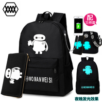 Three 3 4 five (5) six Grade 6 shoulder bag boy students Korean version of the backpack come out and the trend of the 10-year-old waterproof